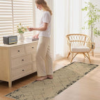 2x6 Jute Runner Rug for Hallway: Farmhouse Washable Kitchen Rug Non Slip Outdoor Indoor Rug for Bedroom Porch Laundry Bathroom - Modern Brown