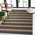 Striped Easy Jute Rug 3x5 Outdoor Rug Washable Rugs for Living Room Bedroom Non Slip Neutral Farmhouse Indoor Outdoor Carpet for Backyard Patio Office