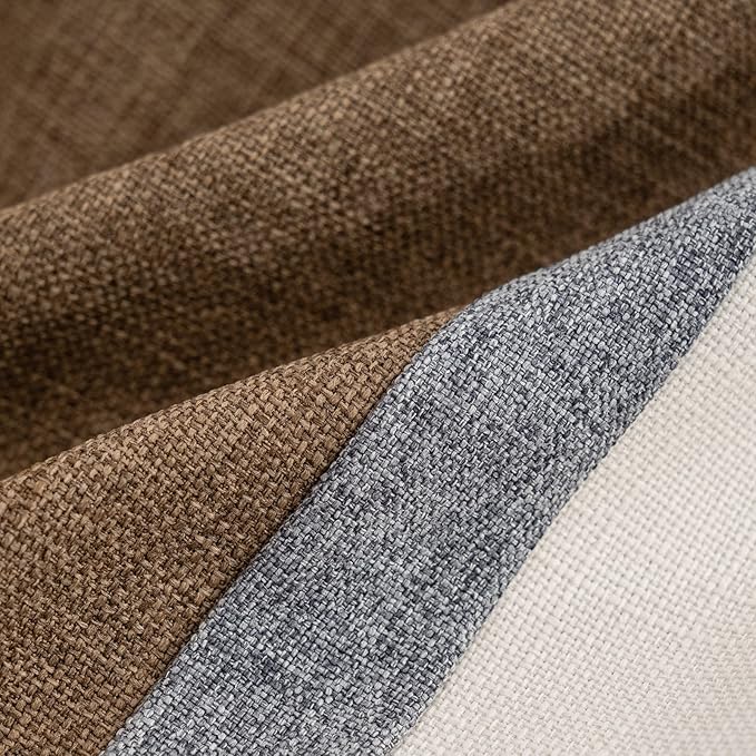 Yangest Patchwork Pillow Cover 12x20 Inch Luxury Cotton and Linen Cushion Cover Rectangle Pillowcover for Couch Bedroom Living Room,Brown