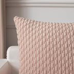 Kevin Textile Valentines 14x36 Inch Long Lumbar 1 Pack Boho Decorative Throw Pillow Cover Soft Striped Corduroy Rectangle Cushion Case Farmhouse Accent for Living Room Couch Sofa Bed, Light Pink