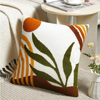 Merrycolor Boho Abstract Pillow Covers 18x18 Tufted Mid Century Modern Throw Pillows Textured Aesthetic Pillow Cases Bohemian Boho Pillows Decorative Throw Pillows Cover for Bed Couch Sofa
