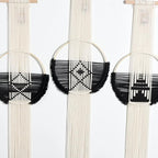 Flber Macrame Wall Hanging 3Pcs Macrame Wall Decor Macrame Wall Art Round Wall Art Handmade Boho Wall