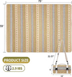 Picnic Blankets Outdoor Extra Large-Waterproof Picnic Blanket with Shoulder Carry Strap | Machine Washable Picnic Mat with Sandproof Backing for Park , Grass, Camping, Hiking, Concerts (Yellow)