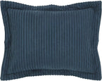 Better Trends Jullian Collection is Super Soft and Light Weight in Bold Stripes Design 100% Cotton Tufted Unique Luxurious Machine Washable Tumble Dry, Standard Sham, Teal