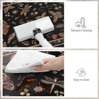 LEEVAN Anti Fatigue Mats for Kitchen Floor Non-Slip, Cushioned Kitchen Mats for Floor 2 Piece, Black Memory Foam Kitchen Mat Set, Waterproof Ergonomic Standing Mat for Bar, Office,Desk, Laundry