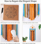 Artilady Sunburst Wall Decor Dream Catcher - Macrame Wall Hanging Large Dreamcatchers, Colorful Hand Woven Tapestry Sunshine Boho Room Decor for Bedroom Living Room Nursery (Sunshine)