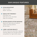 Vintage Moss Green Entryway Rug, 3x4 Washable Area Rugs for Kitchen, Bathroom, Bedroom, Oriental Low Pile Stain Resistant Non-Slip Small Throw Rug