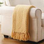 BATTILO HOME Yellow Throw Blanket for Couch, Fall Decor Blankets & Throws, Fall Throw Blanket for Autumn Halloween Decoration, Yellow Throw Blankets for Bed Sofa, 50"x60"