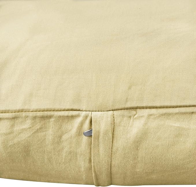 4-Pack 100% Cotton Lumbar Comfortable Solid Decorative Throw Pillow Case,Thmyo Rectangle Cushion Cover Pillowcase Sublimation Blank Pillow Covers DIY Throw Pillowcase(12x20inch/30x50cm, Khaki)