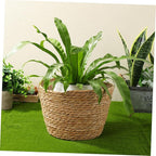 Rustic Woven Plant Baskets Indoor Rattan Flower Planter for Wedding Party Decorations