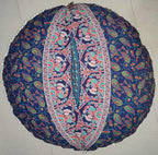 INDIAN CRAFT CASTLE ICC Large Hippie Mandala Floor Pillow Cover - Cushion Cover - Pouf Cover Round Bohemian Yoga Decor Floor Cushion Case- 32" Brown