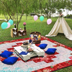 Extra Large Picnic Blankets Waterproof Foldable (80 "x 80") Beach Blanket Waterproof Sandproof,3-Layer Thicking Mat Outdoor Packable Camping Blanket