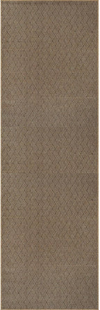 Easy Jute Rugs 2x7 Herringbone Natural Color Living Room Indoor Outdoor Runner Rug for Patio and Kitchen Rug High Traffic Washable Easy to Clean Solid Boho Woven Design Carpet (2 x 7)