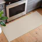 EARTHALL Woven Runner Rug 2x5 Ft Washable Runners for Hallways Cotton Non Slip Rubber Backed Kitchen Runner Braided Indoor Floor Carpet for Entryway, Hallway, Kitchen, Bedroom, Beige/Khaki