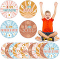 Tinideya 12 Pcs Kids Carpet Circle Seats for Class 16 Inch Round Classroom Rug Floor Cushions Soft First Day of School Educational Mat Non Slip Back to School Learning Playing Areas(Motivational)