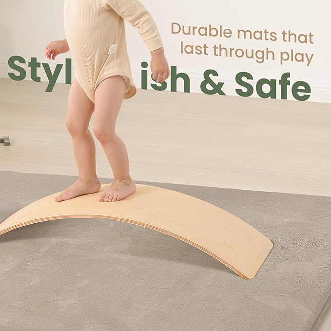 Baby Play Mat for Floor,Extra Large 71"×79" Playpen Mat for Toddler,Infant,Kids,1.3" Thick Non-Slip Nursery Rug,Water Repellent Soft Padded Activity Mats for Tummy Time, Crawling,Playroom(Beige)