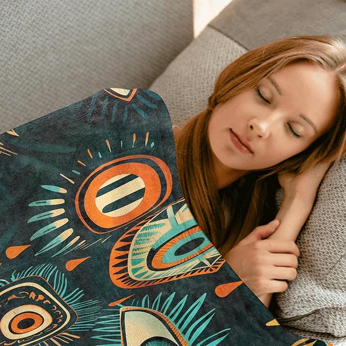 Mystic Evil Eye Throw Blanket - 50x60in,Ultra Soft, Cozy Lightweight Flannel,Cool Spiritual Boho Blankets - Gifts for Women & Mystical Lovers,for Couch Home Living Room Decor