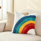 lifein 18x18 Pillow Covers-Throw Pillow Cover Tufted Boho Jacquard Pillow Covers Farmhouse Decorative Pillow Cover Pillow Cases for Gift Couch Sofa Bed Chair Living Room Home Decor