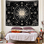 Spenlife Celestial Sun and Moon Tapestry Cosmic Tapestry for Bedroom Astral Tapestries Wall Hanging Bedroom Living Room Wall Art and Home Decor 60x80