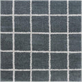 SAFAVIEH Natural Fiber Collection Area Rug - 5' x 8', Light Blue & Natural, Handmade Boho Farmhouse Rustic Jute & Cotton Jute, Ideal for High Traffic Areas in Living Room, Bedroom (NFB654M)