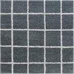 SAFAVIEH Natural Fiber Collection Area Rug - 5' x 8', Light Blue & Natural, Handmade Boho Farmhouse Rustic Jute & Cotton Jute, Ideal for High Traffic Areas in Living Room, Bedroom (NFB654M)
