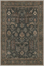 GENIMO Area Rug 2x3 Doormat, Machine Washable Low Pile Rugs, Small Retro Chenille Entryway Mat for Entrance, Hallway, Kitchen and Corridor, Forest Green