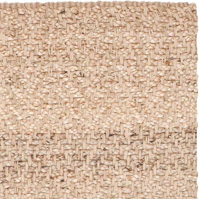 SAFAVIEH Natural Fiber Collection Accent Rug - 2'3" x 4', Natural, Handmade Farmhouse Fringe Jute, Ideal for High Traffic Areas in Entryway, Living Room, Bedroom (NF731A)