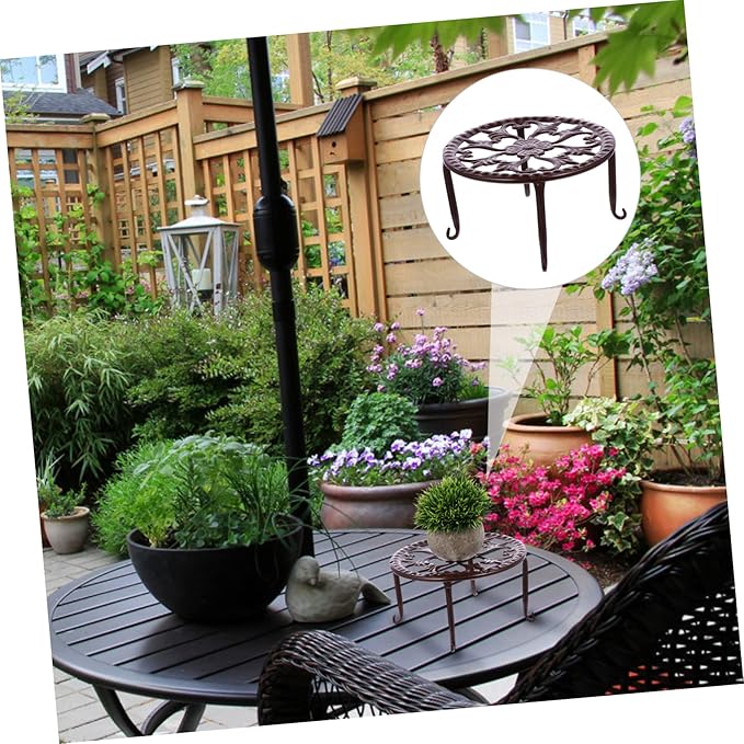 Metal Plant Stand Boho Style Flower Pot Holder Tall Indoor Plant Stands for Decorative Flower Display