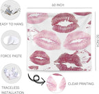 WNAGT Trendy Black and White Kiss Lips Tapestry Wall Hanging, Funky Makeup Wall Decor, Fashion Aesthetic Wall Blanket Decor for Girls Room College Dorm Makeup Room Beauty Room, 50x60 Inch