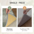 GENIMO No Crease Non Slip 6x9 Area Rugs for Living Room, Craft Woven Modern Rug, Soft Floor Carpet, Single-Piece Rugs for Bedroom, Dining Room, Office, Green Gray
