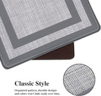 Mattitude Kitchen Mats Set of 2 Cushioned Rugs Anti-Fatigue Mats for Kitchen Floor,Waterproof Non-Slip Mats and Rugs Set for Office,Floor,Laundry 17.3"×29"+17.3"×59",Grey
