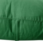 Thmyo 4-Pack 100% Cotton Comfortable Solid Decorative Throw Pillow Case Square Cushion Cover Sublimation Blank Pillow Covers DIY Throw Pillowcase for Sofa Couch(24x24 inch/ 60x60cm,Christmas Green)