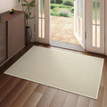 2x3 ft Indoor Door Mat Entryway Rug Non Slip Boho Woven Washable Small Area Rugs Runner, Front Entry Rug Entrance Doormat for Hall Porch Bathroom Kitchen Bedroom, Easy Clean, Beige 24"x36"