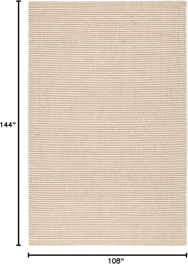 Dash & Albert Haverhill Natural Handwoven Cotton Rug, 8.5 X 11.5 Feet, Ivory Solid Pattern