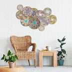 Tatuo 11 Pcs Boho Wall Basket Decor Decorative Bulrush Woven Basket Wall Decor Art Round Farmhouse Hanging Baskets for Kitchen Rustic Home Summer Decorations, Multi Sizes(Multicolour)