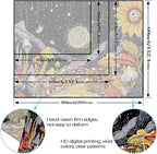 Yeoiat Tapestry Mystical Mushroom Path Tapestries Celestial Forest Tapestries Vibrant Sunflower Wall Tapestry Bedroom Dormitory Living Room Decoration 80"x60"
