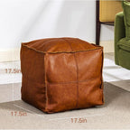 Ottoman Footstool Bean Bag Ottoman Stuffed Animal Storage Bean Bag Leather Bean Bag Chair (No Filler)