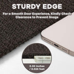 EARTHALL Washable Runner Rug 2x6 Ft Non Slip Runners for Hallways Cotton Rubber Backed Kitchen Runner Braided Indoor Floor Carpet Runners for Entryway, Hallway, Kitchen, Bedroom, Taupe/Coffee