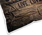 Brown Camping Throw Blankets, Retro Wood Camping Throw Blankets, Soft, Flannel, Warm, Rustic Wooden Board Fleece Bed Blanket Decor, Farmhouse Plush Blanket for Couch Sofa 60X80 Inch