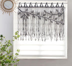 Youngeast Macrame Wall Hanging Woven Tapestry Bedroom Curtain Leaf Shape Living Room Curtains Wall Decor