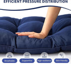 Outdoor Bench Cushion, 59x18x5 Inch, Waterproof Bench Cushion for Outdoor/Indoor Furniture, Tufted Patio Bench Seat Cushion, Fade Resistant Outdoor Cushions for Porch Swing Couch, Navy Blue