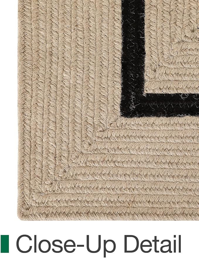 LUMI 6x9 Jute Area Rug for Living Room, Natural Handwoven Rugs Non Slip, Farmhouse Braided Carpets No Shedding for High Traffic, Dining Room, Indoor, Outdoor, Patio
