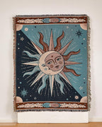 Erke Chair Recliner Cover Boho Throw Blanket Hippie Room Decor Wall Hanging Tapestry Outdoor Picnic Camping Rug Mattress Beach Towel Sofa Furniture Slipcover Bohemian 50”x70” The Sun and Moon Stars