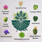Organic Liquid Indoor Plant Food, Houseplant, Tropical & All-Purpose Indoor Plant Fertilizer, Organic Liquid Fertilizer 5-5-5 with Sea Kelp, 16oz Treats 110 Gallons
