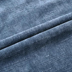 Set of 4 Soft Textured Decorative Throw Pillow Covers 16x16 Inch Cozy Farmhouse Cushion Cover Square Accent Pillow Cases for Bed Couch Sofa Living Room, Smoke Blue
