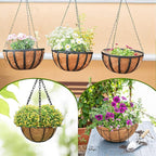 Coco Liners for Planters - 6 Pack 14 Inch Round Hanging Basket Liners, 100% Natural Coconut Fiber Replacement Liners for Hanging Baskets Planters Flowers, Plants, Vegetables (14'' Pack of 6)