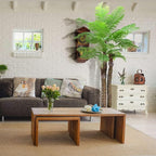 8ft Artificial Palm Tree Fake Palm Plants Outdoor Indoor in Pot Large Faux Palm Plants for Living Room Front Porch Patio Pool Garden Home Office Decor (96in-2Pack)