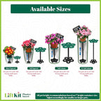 Tall Tapered Plant Riser Fill Bottom of Tall Flower Pots and Large Plant Containers | Indoor and Outdoor (11-17” Rise, 6" Base, 10" Top)