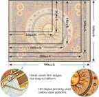 Accnicc Vintage Sun and Moon Tapestry Boho Yellow Orange Indie Wall Tapestry for Bedroom Aesthetic Sunflower Small Hippie Fall Tapestries Wall Hanging for Living Room Dorm 60 x 44 Inch