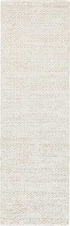 SAFAVIEH Natural Fiber Collection Runner Rug - 2'3" x 6', Bleach, Handmade Jute, Braided Woven Design, Ideal for Living Room, Bedroom (NF212D)